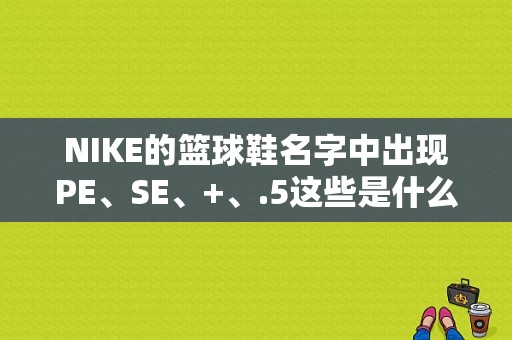 NIKE的篮球鞋名字中出现PE、SE、+、.5这些是什么意思（苹果平板电脑第五代）