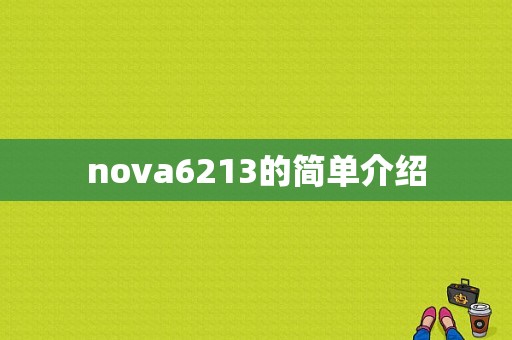 nova6213的简单介绍