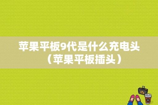 苹果平板9代是什么充电头（苹果平板插头）