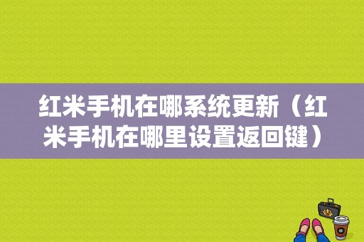 红米手机在哪系统更新（红米手机在哪里设置返回键）