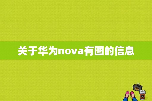 关于华为nova有图的信息