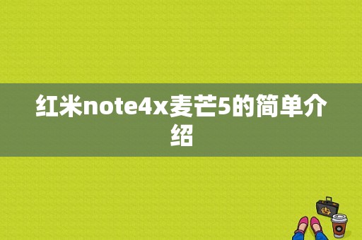 红米note4x麦芒5的简单介绍