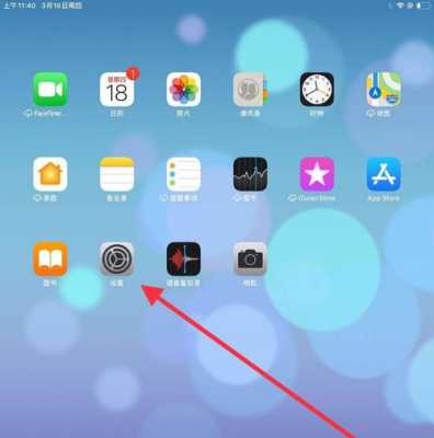 苹果平板电脑怎样调整屏幕界面大小（苹果平板设置页面）